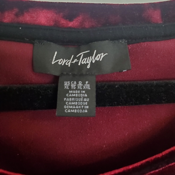 Velvet Short Sleeve Top - Picture 3 of 4